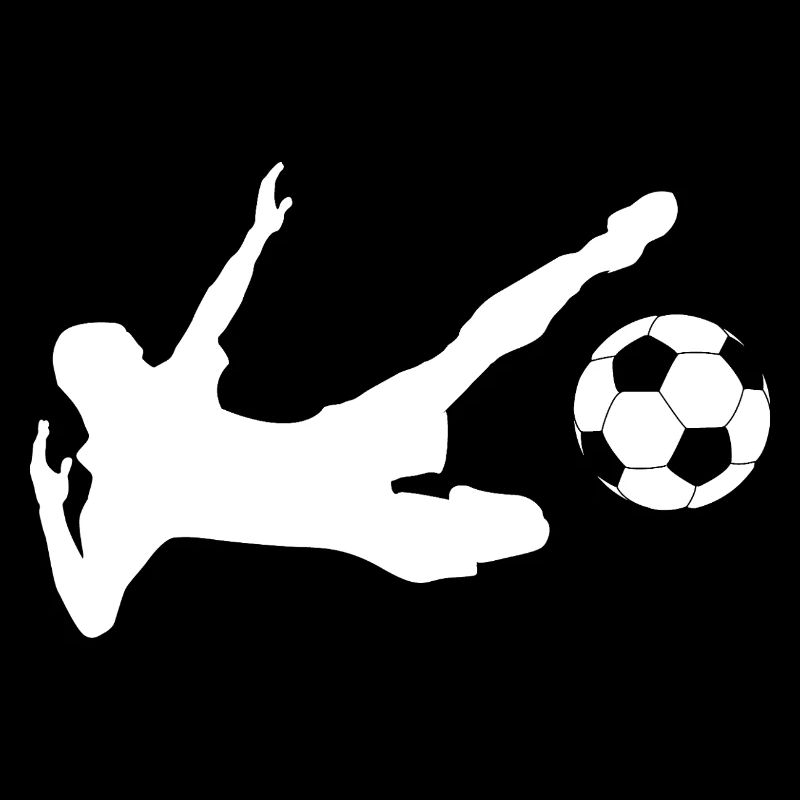 Minimalist silhouette soccer player