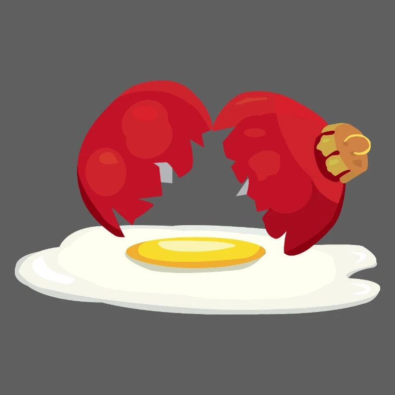 Weihnachtskugel zerbrochenes Ei