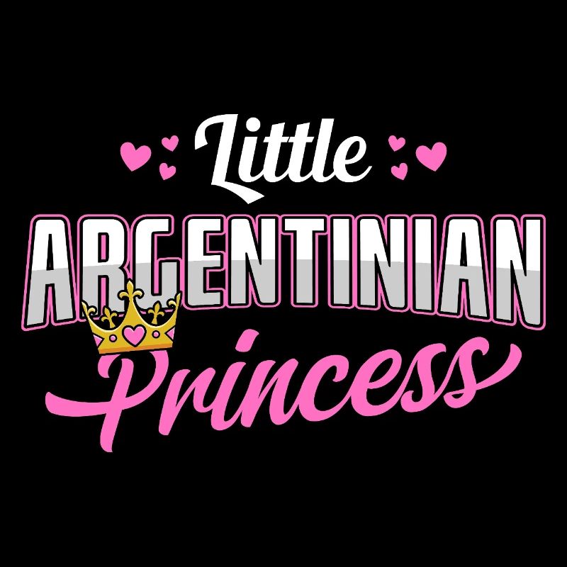 Argentinian Princess Pink Hearts Crown Design