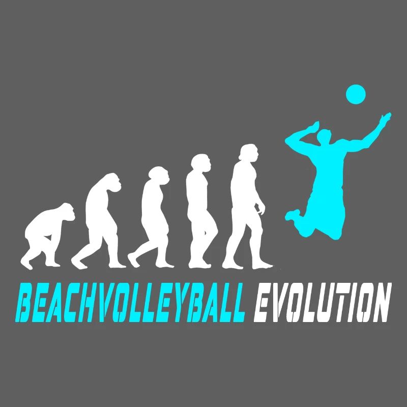 Conception d'évolution de volleyball de plage / idée cadeau