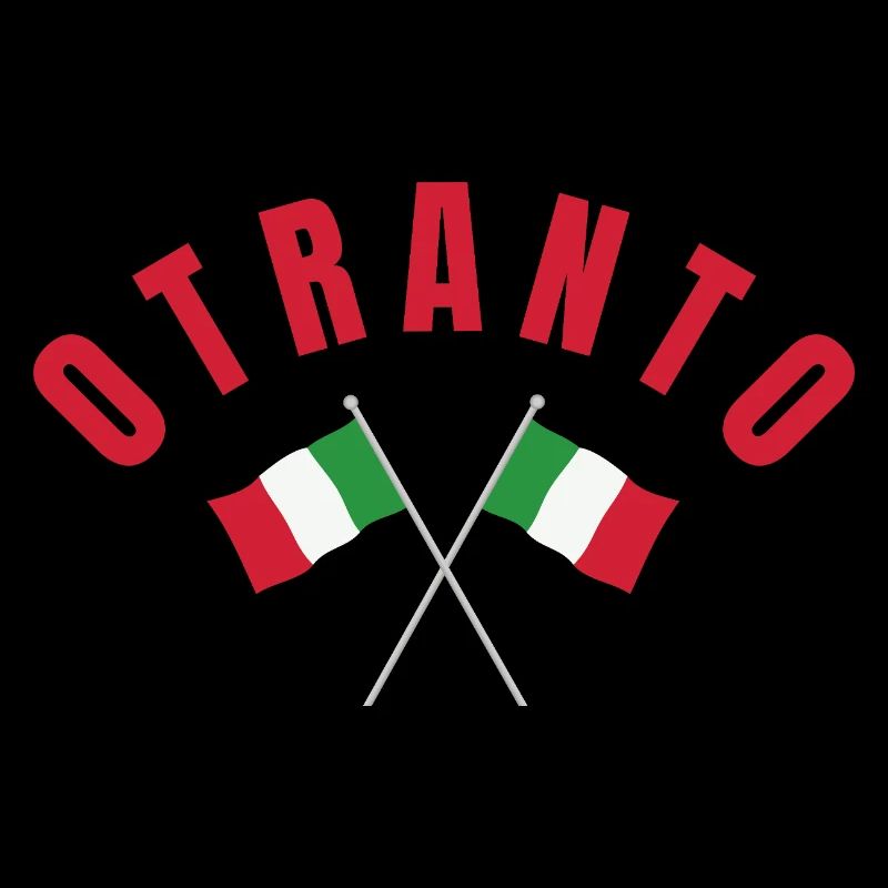 Otranto Crossed Italian Flags