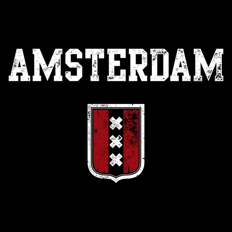 Amsterdam Crest Shield Motif