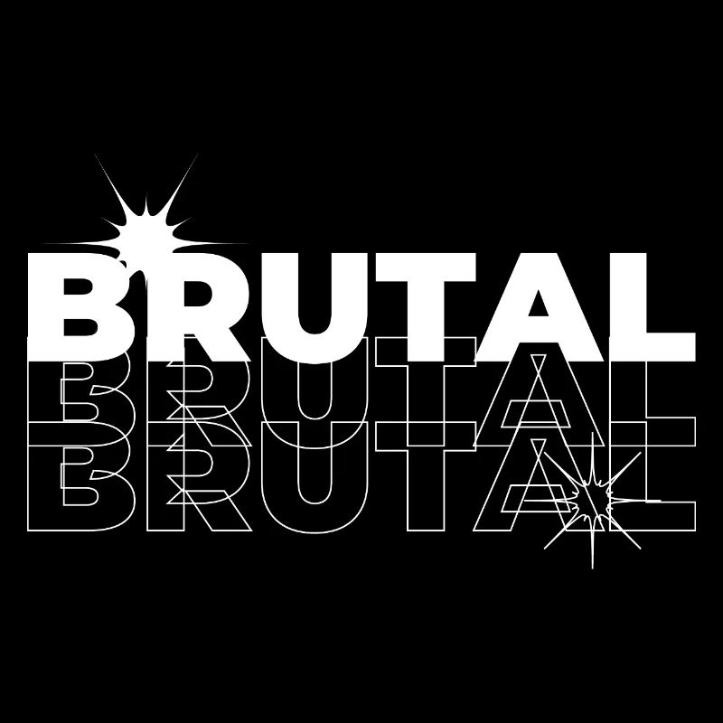 Brutal Echo Geometric Print