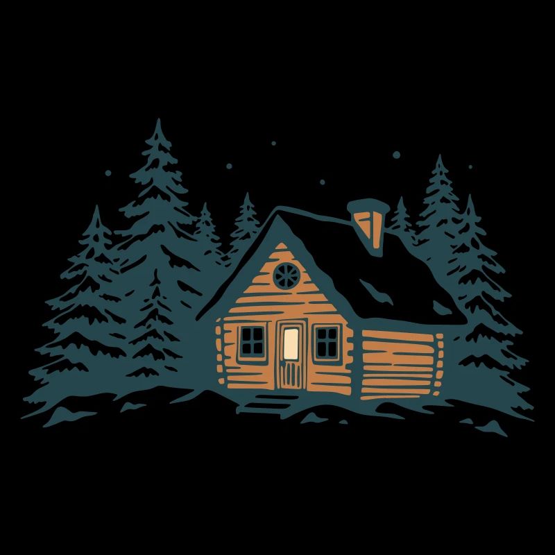 Winter Forest Hut