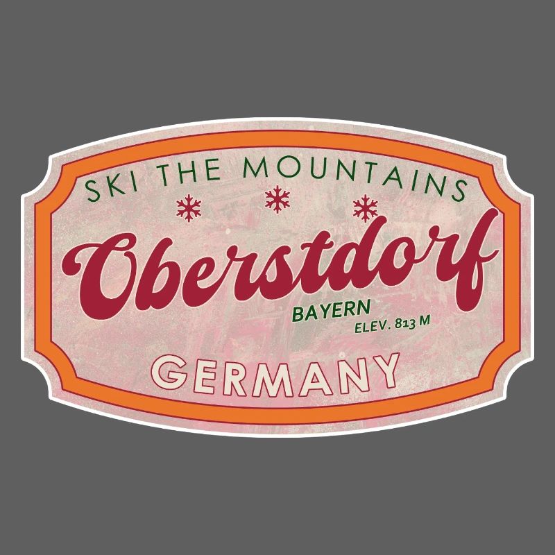 Oberstdorf Bavière Rétro Ski