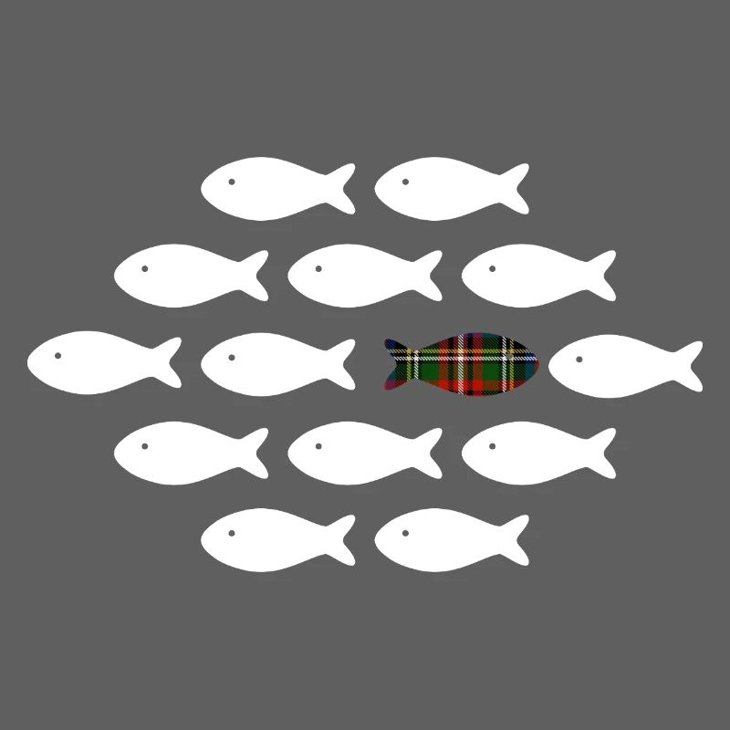 Unique Plaid Fish