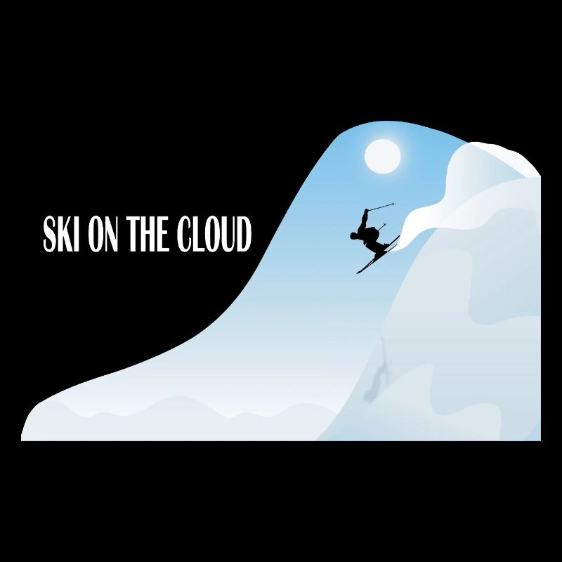 Skifahren in der Wolke
