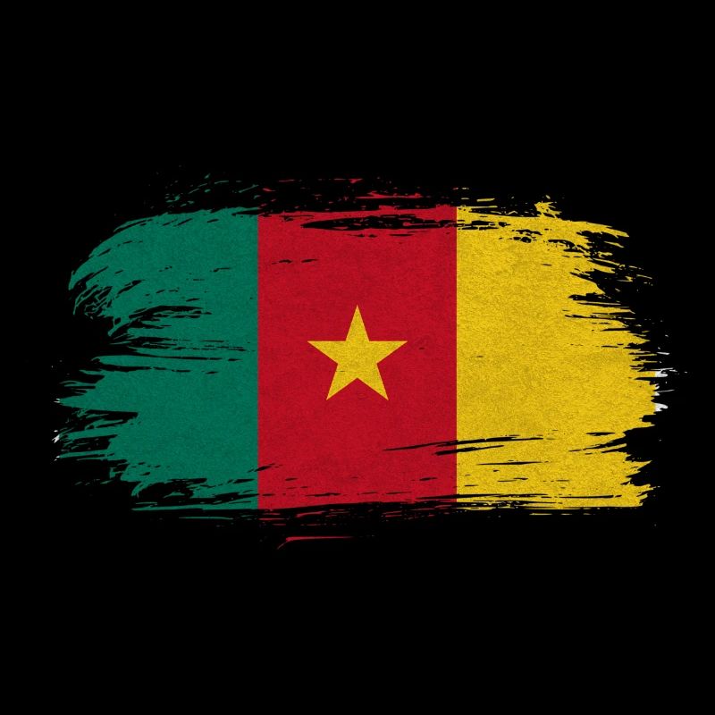 Cameroon Vintage Flag / Gift Douala Garoua