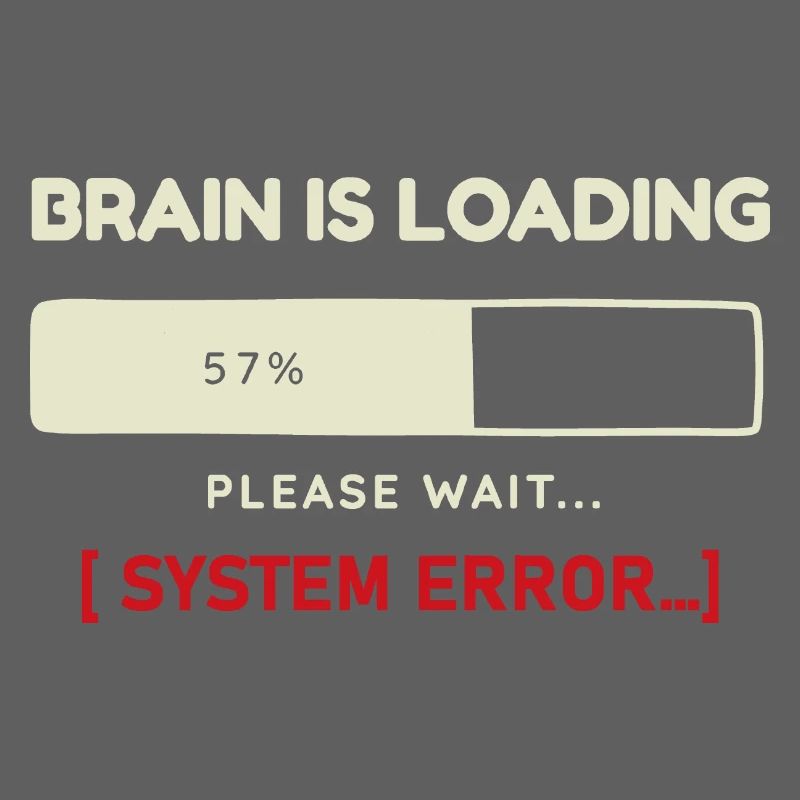 System Error Outfit Brain Charging Design