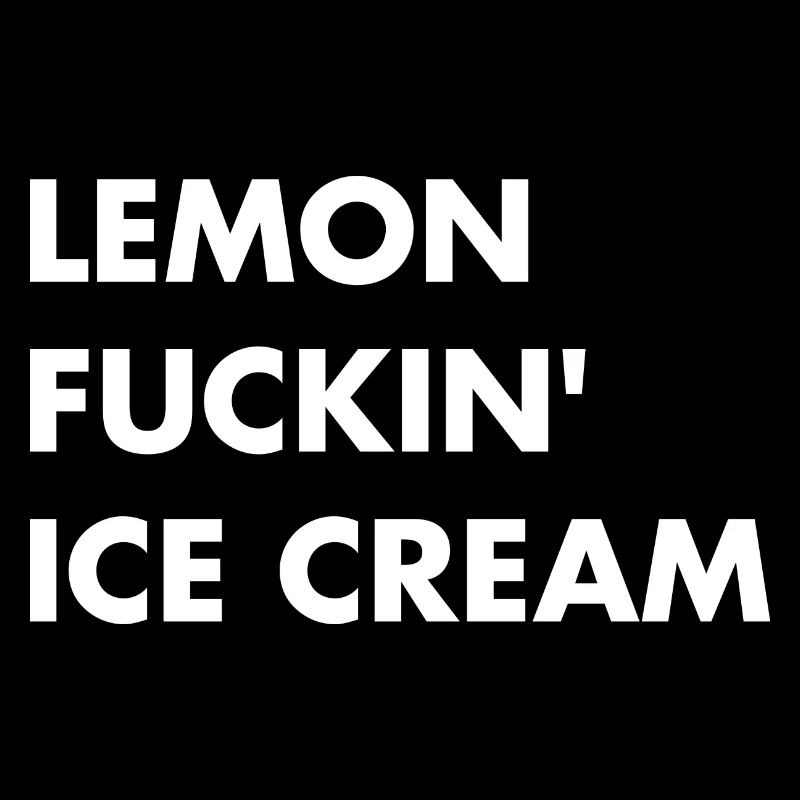 Lemon cream - white lettering