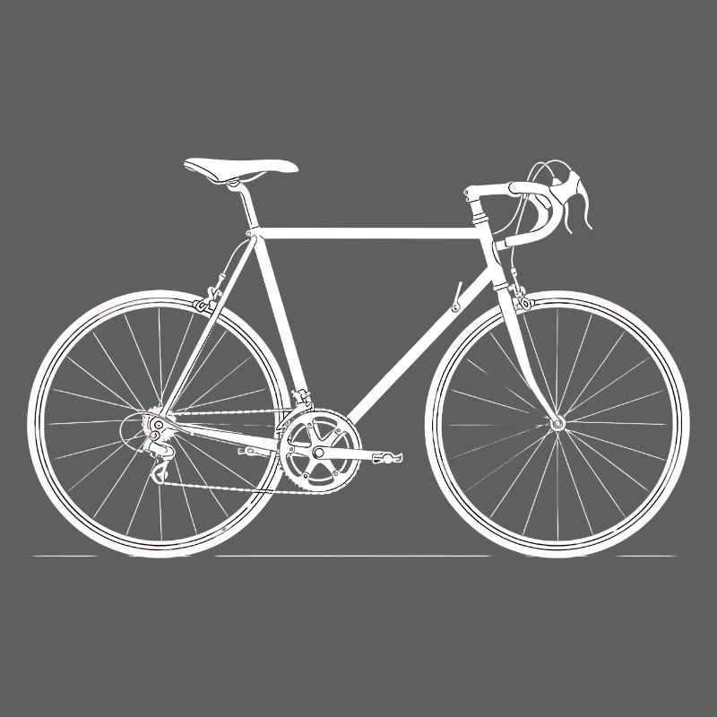 Conception de la silhouette de vélo de route