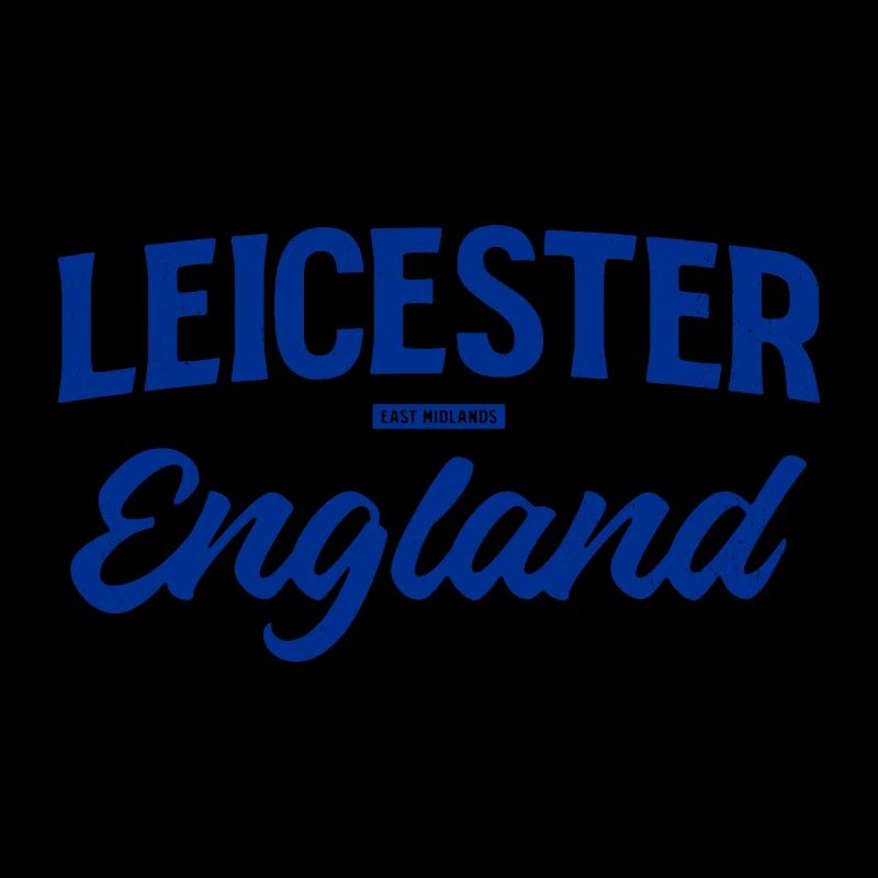 Leicester England Script Logo