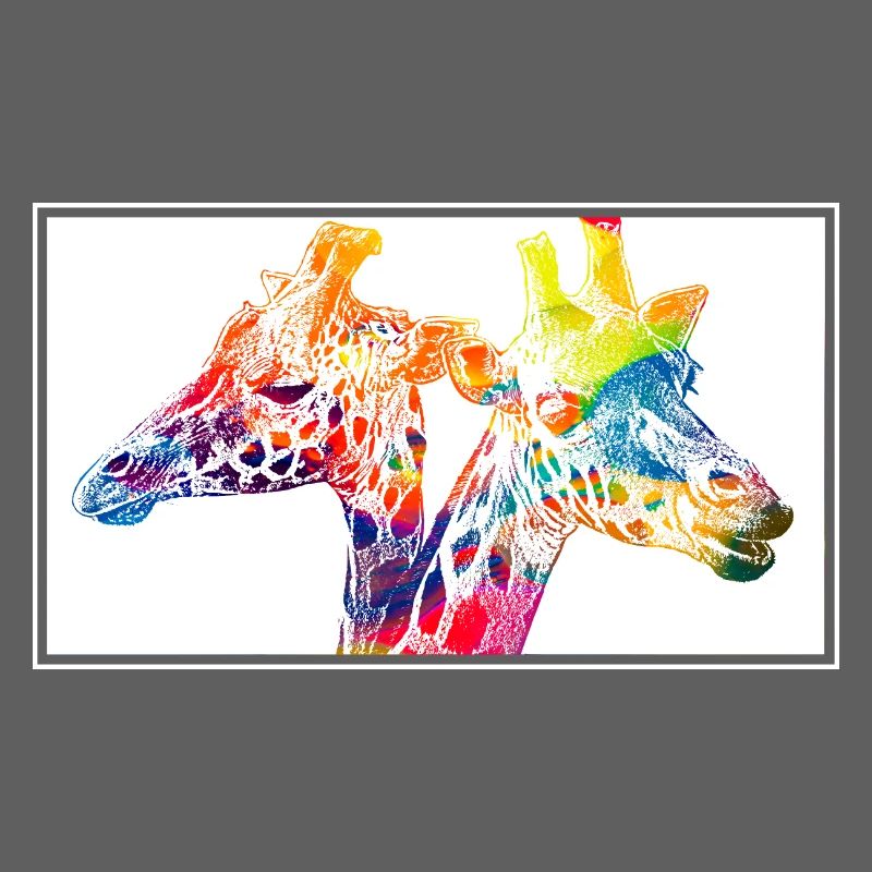 Girafe colorées
