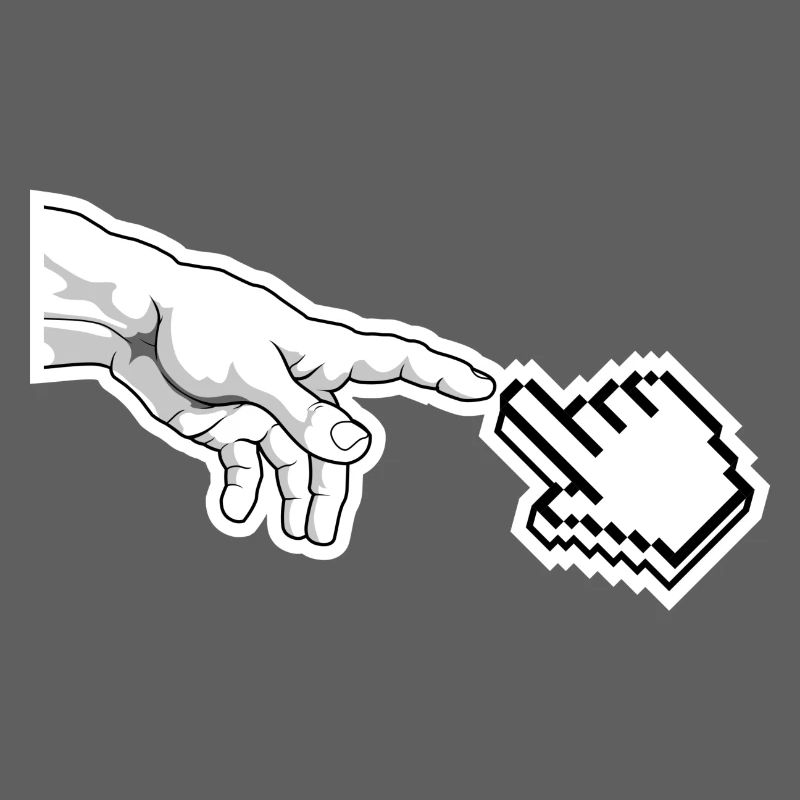 Pixel Pointer Hand Art