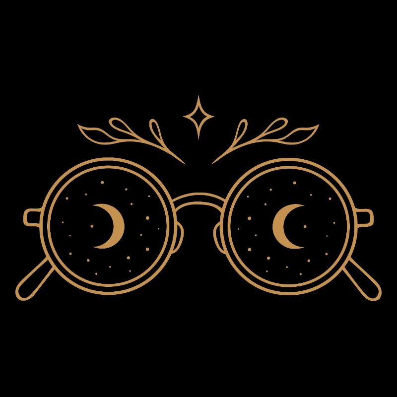 Witchy Glasses with Moons - Midsummer Magic