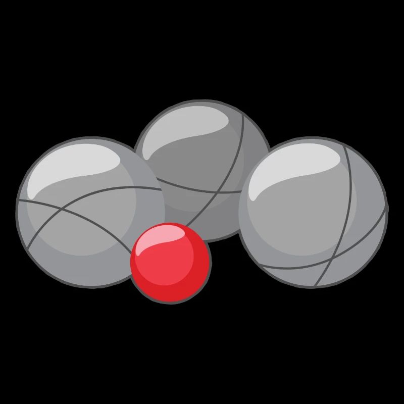 Boules de boules pour joueurs de bouler et de pétanque