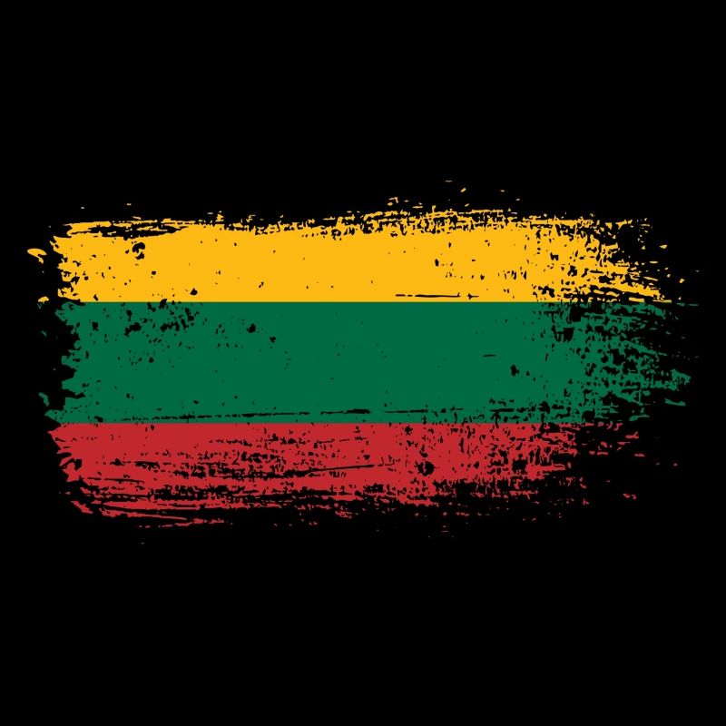 Yellow Green Red Brush Flag