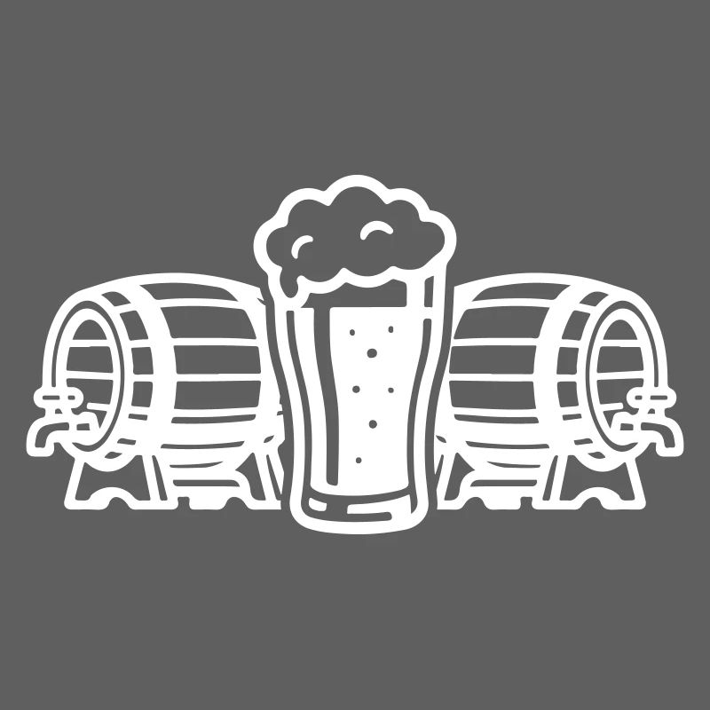 Bier Bierfass Bierglas