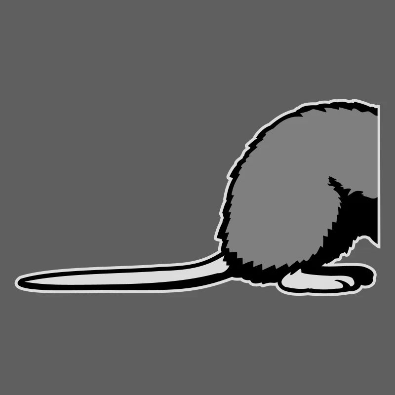 Rat Backside Semi Funny Tail Rodent Animal