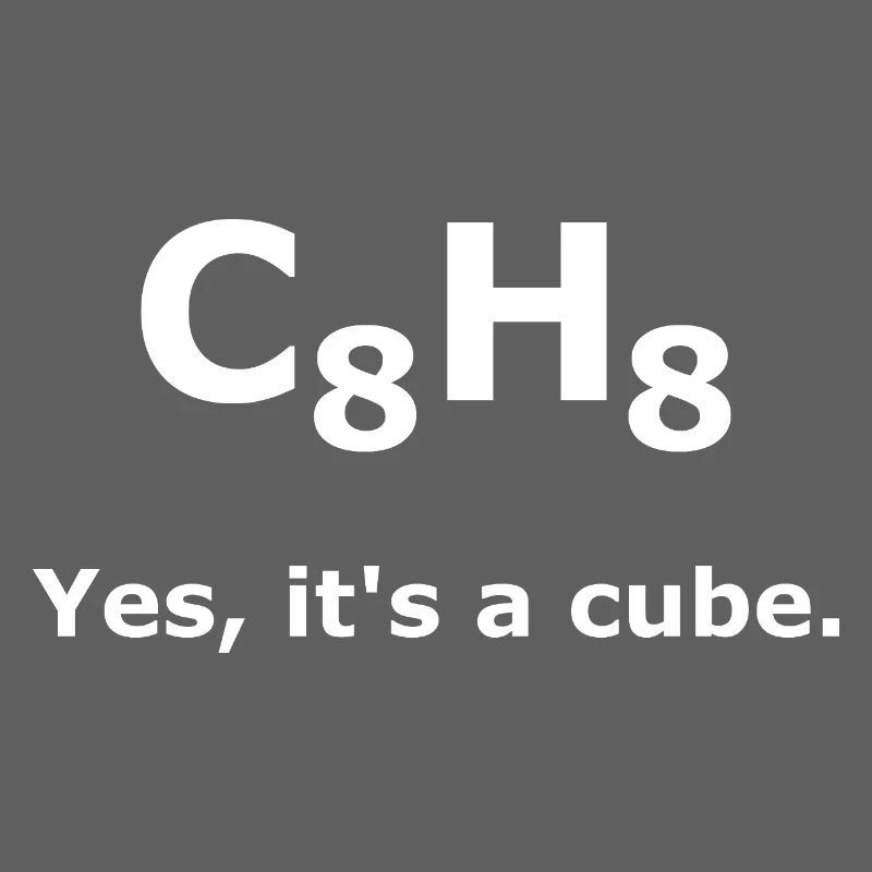 C8H8 Cuban Molecule Chemistry – Yes It's a Cube