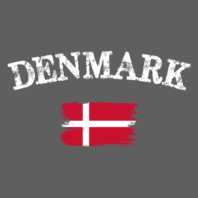 Drapeau brossé du Danemark