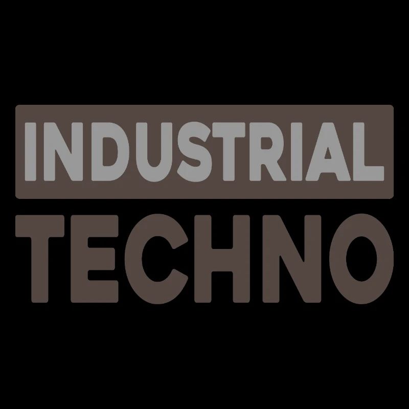 Industrielle Techno-Typografie