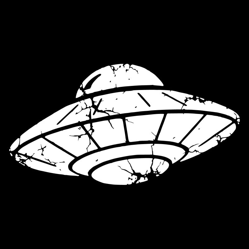UFO Raumschiff Grunge Vintage Vektor