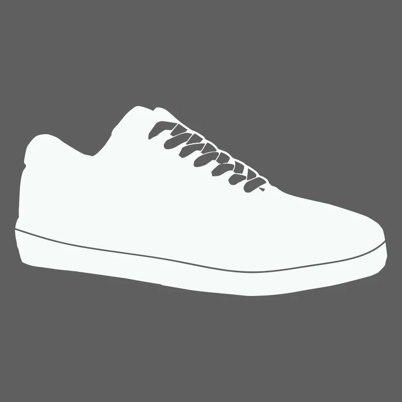 Shoe Silhouette Line Art
