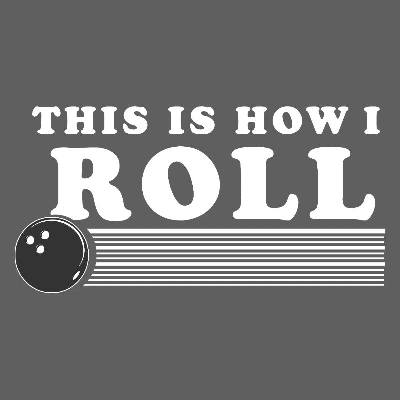 C’est ainsi que je ROll boule de bowling rétro