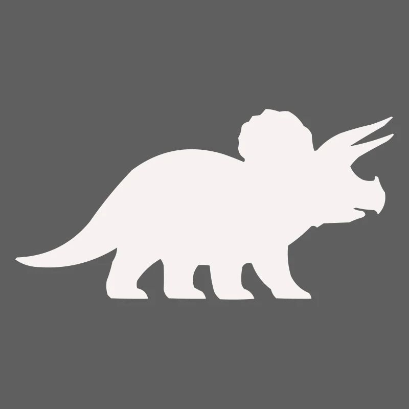 Silhouette du Tricératops – Dino minimaliste