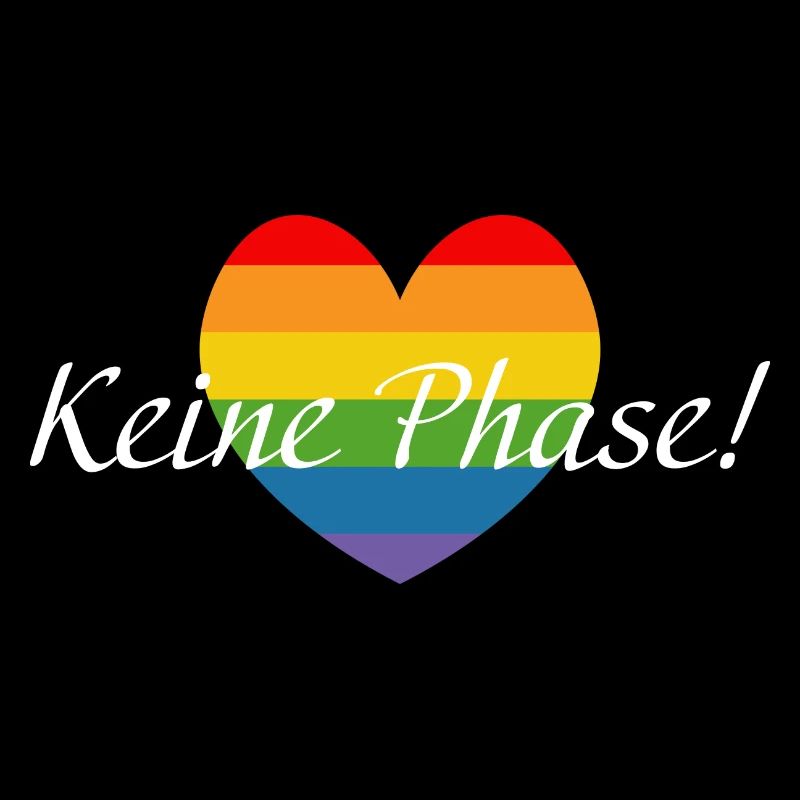 Regenbogenherzchen LGBTQ Keine Phase
