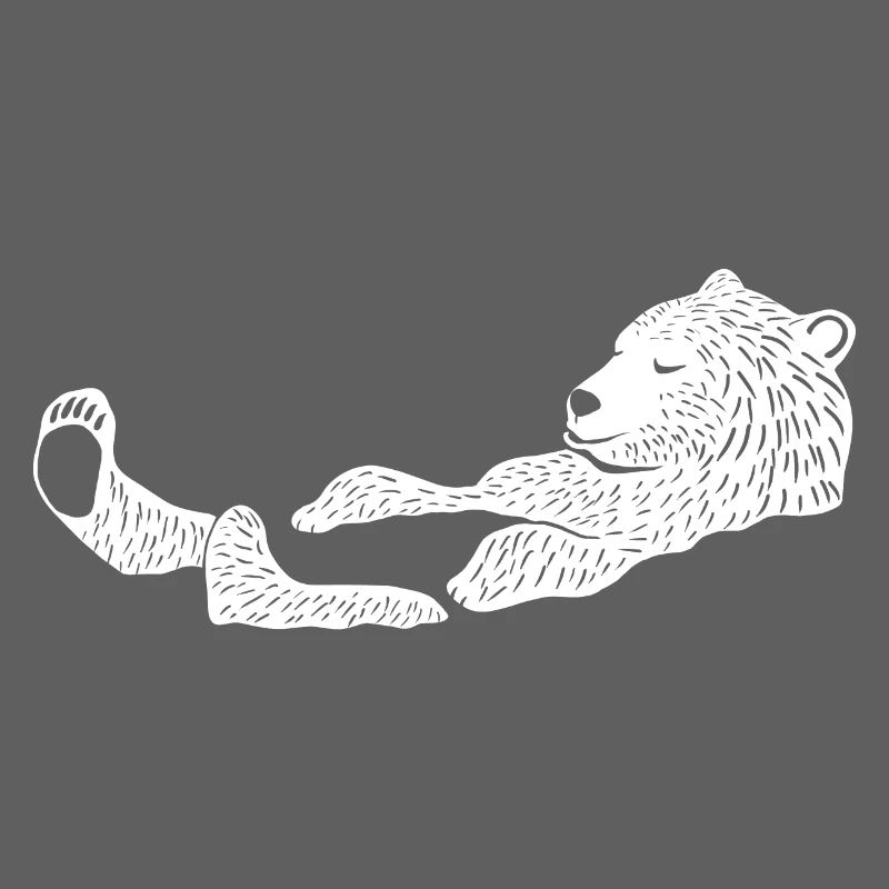 Eisbär, der Schwimmer