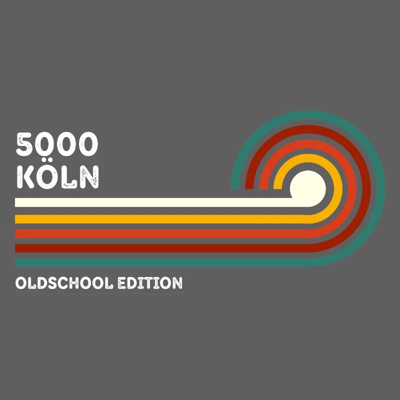 Cologne Retro Shirt Oldschool 5000 Zip Code Souvenir