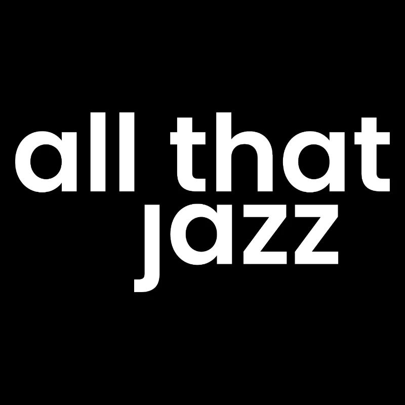 Phrase jazz Typographie en gras