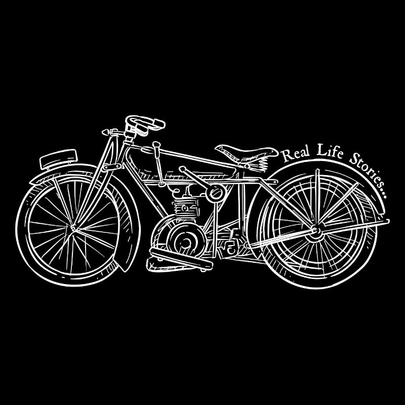 Vintage Bicycle Engine Sketch