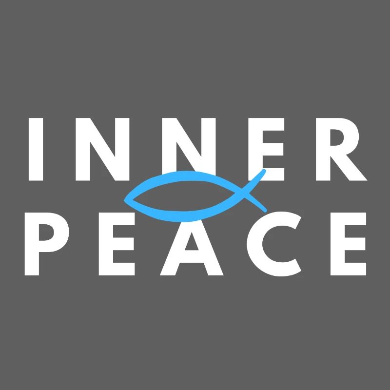 Inner Peace Ichthys Christian Meditation Tee