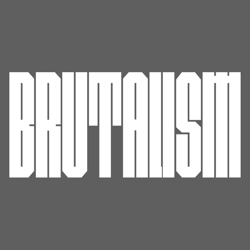 Mutiges Brutalismus-Logodesign