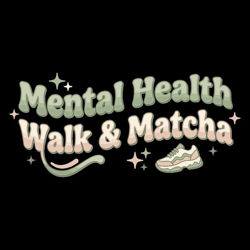 Matcha Walk Tee Spaziergang Trend Grüntee