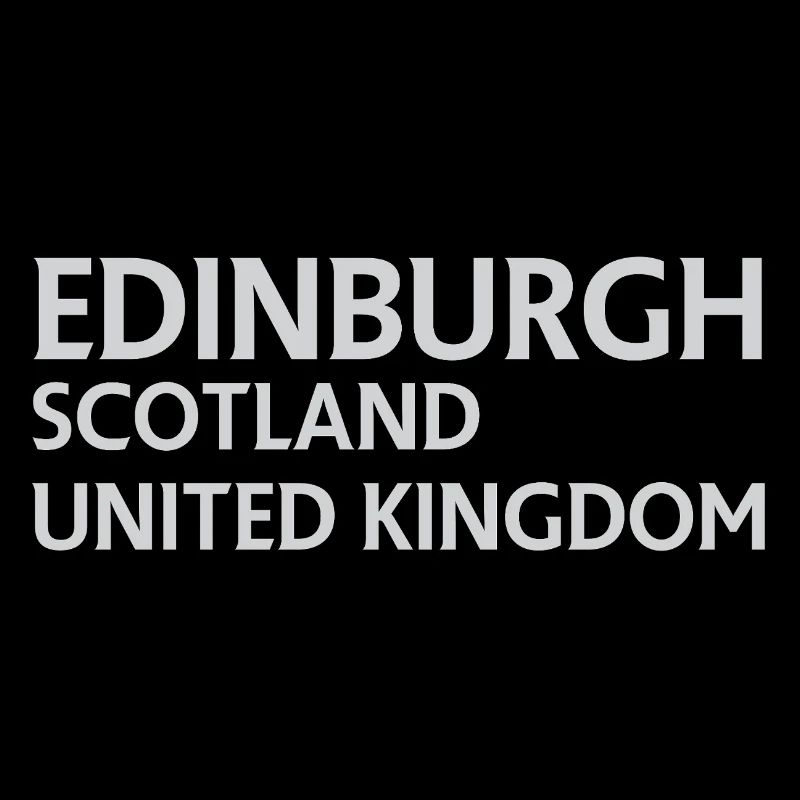 Édimbourg – Écosse Textdesign