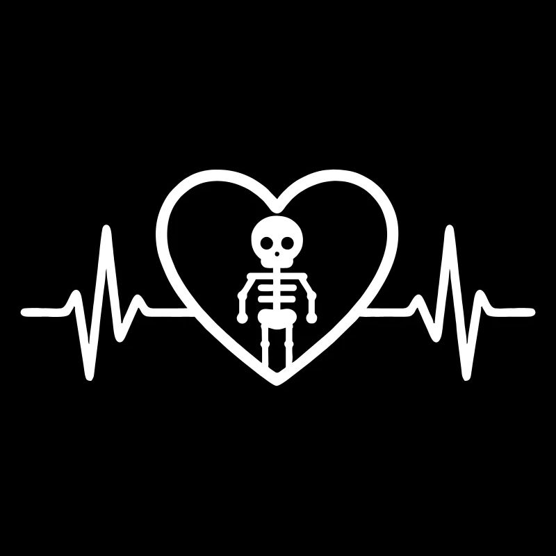 Halloween Heart Skeleton