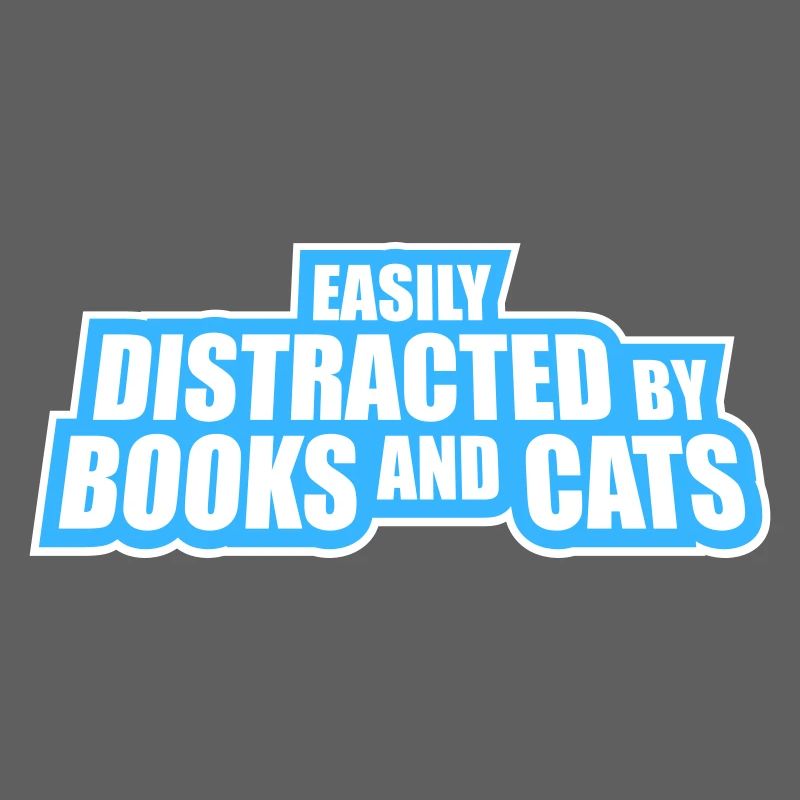Easily Distracted By Books And Cats Cat Book