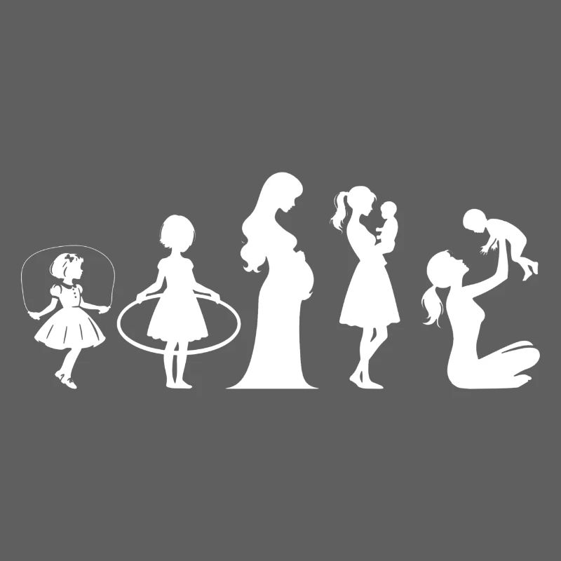 Evolution Mama Muttertag kind Familie