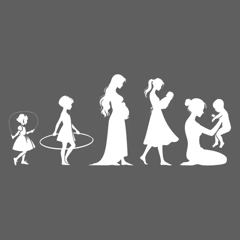 Evolution Mama Muttertag kind Familie