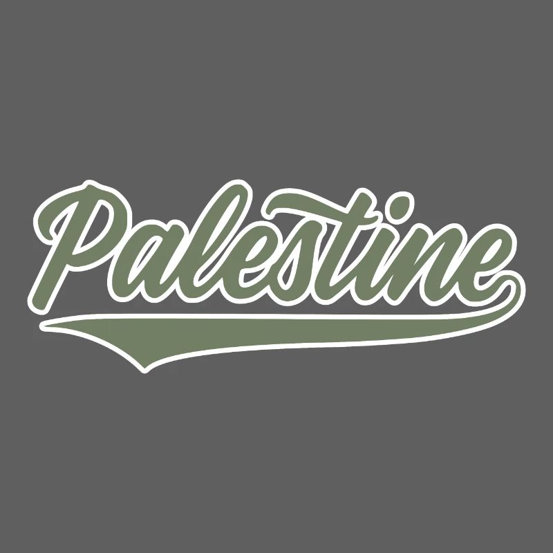 Palestine baseball-style olive-green-white