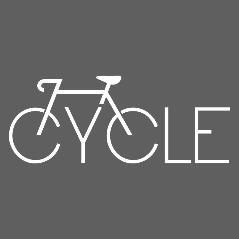 Silhouette minimale d’art de ligne de vélo
