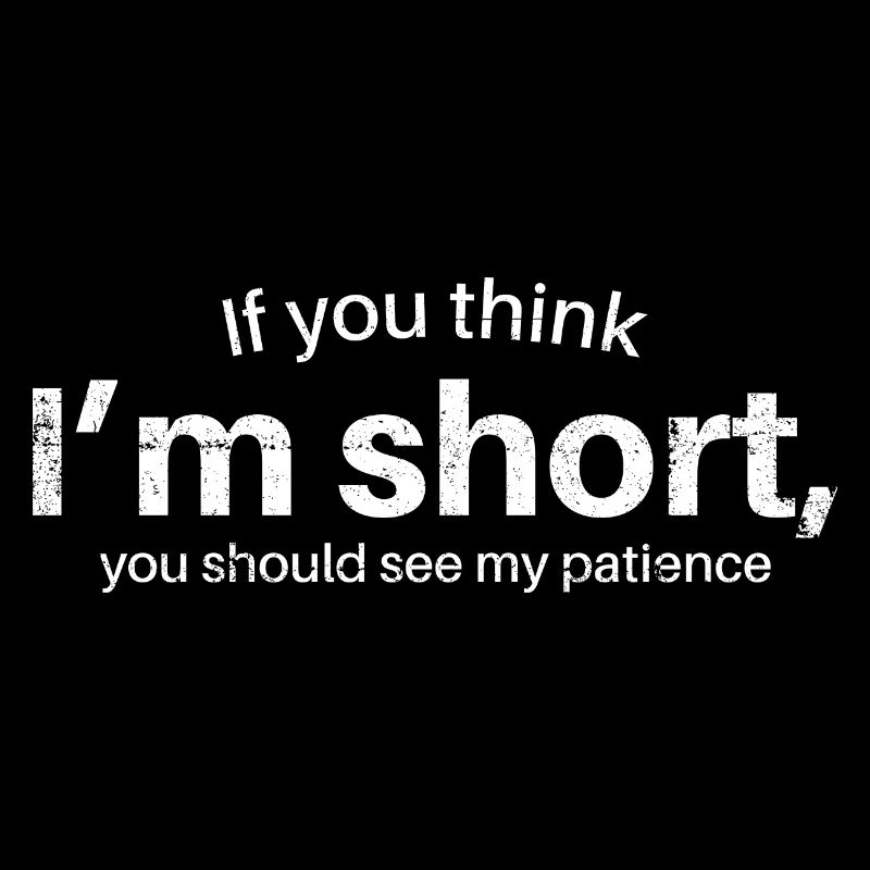 Patience Irony Bold Typography Tee