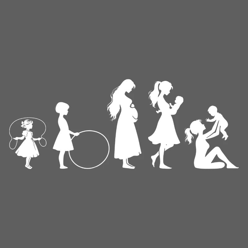 Evolution Mama Muttertag kind Familie