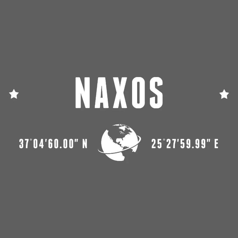 Naxos Stylized Geographical Coordinates