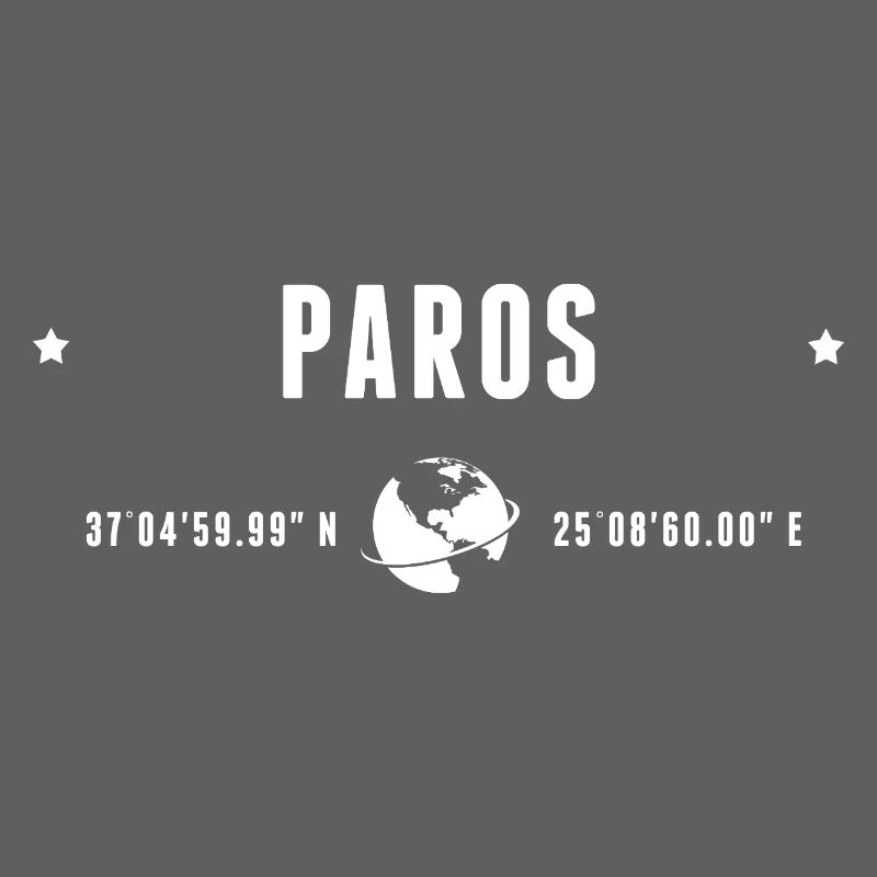 Geographical coordinates: Paros, Greece