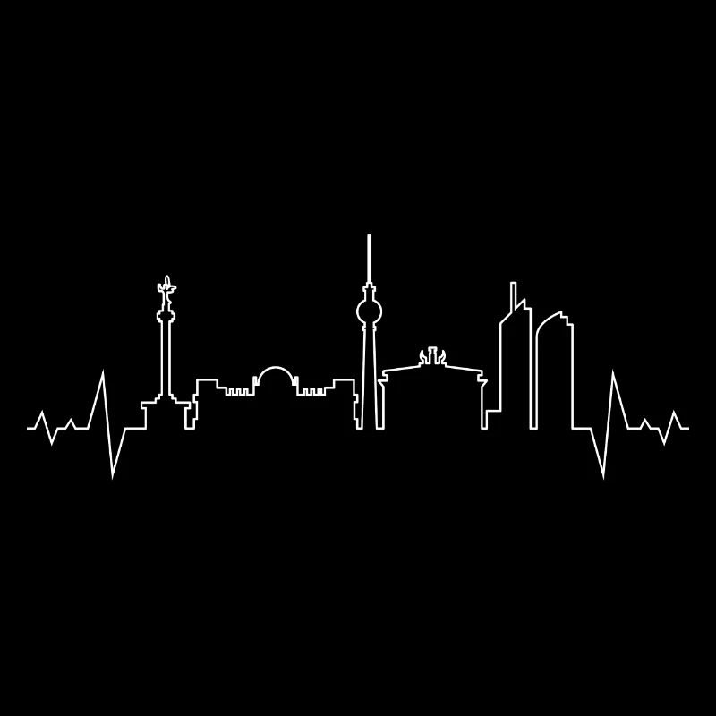 Urbane Skyline Linie Kunst